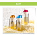 Color Lid Double Wall Glass Water Bottle